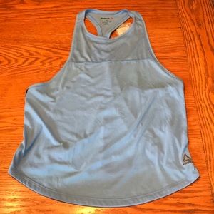 Baby blue Reebok muscle racerback NWT